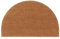 vidaXL Fußmatte, Türmatte mit PVC-Unterseite, Schmutzmatte für Innen Außen, Schmutzfangmatte Matte, Natur Halbrund 50x80cm Kokosfaser Getuftet