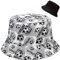 Malaxlx Damen Fußball Muster Fischerhut Bucket Hat Anglerhut Sonnenhut Reversibel Fischerhüte Sommerhut Faltbarer Strandhut Draussenhut