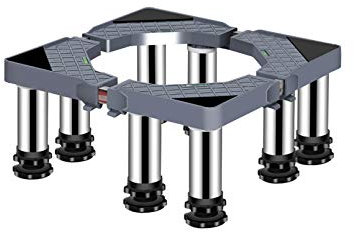Base de machine à laver Empêche les rayures Dent Réfrigérateur Plateaux de sol Anti-vibration Longueur/largeur télescopique 40-65 cm Support pour sèche-linge, cuisinières, réfrigérateurs, congélateu