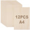 JMIATRY 12 unidades de madera contrachapada de 3 mm, placa de contrachapado A4, placas de madera para manualidades, 300 x 210 mm, para manualidades, carpintería láser, modelismo, regalos, decoración
