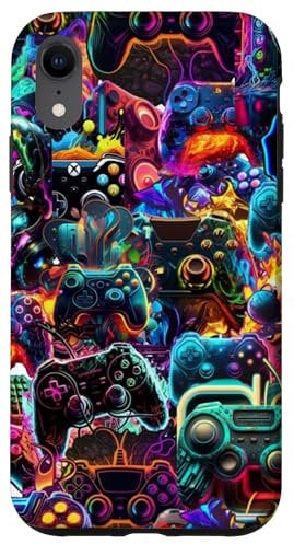 iPhone XR Gamer Aesthetic Graphic Gaming Video Games Boys Teens Summer Case
