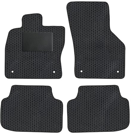 moto-MOLTICO Eva Fußmatten Auto - Automatten passend für Skoda Octavia III, IV ab 2013 (mit Verstärkung), rutschfeste und Wasserfeste Autoteppiche