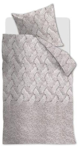 Beddinghouse Wool bettwäsche-Set 2 TLG. - 135x200 - Off-White - Baumwolle - mit Reißverschluss