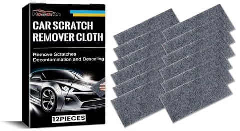 YSDMY Nano Sparkle Cloth 12 Piezas Scratch Remover Cloth,Paño Nano Sparkle Nanosparkle Paño Quita Ralladuras para Reparar Rayones Leves, Cuidado de Pintura, Limpieza de Automóviles