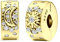 Sonne Mond Stern Clip Abstandshalter Stopper Charm für Armbänder und Halsketten, 2 Stück Charms Anhänger Damen, Clip Abstandshalter Charm für Anhänger Charms Schmuck Geschenk für Frauen (Gold)