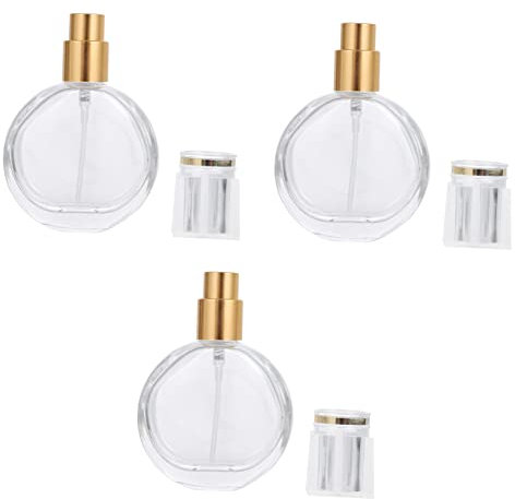 BELLIFFY 3stücke Nachfüllbare Sprühflasche Leere Parfümflasche Aus Glas Tragbarer Zerstäuber Für Duft Flüssige Kosmetik Und Handpflege Auslaufsicher Und Praktisch Für Unterwegs