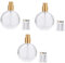 BELLIFFY 3st Parfümflasche Aus Glas Klarer Behälter Sprühflasche Mini-parfum Parfümzerstäuber Parfüm Mini Leeres Parfüm Nachfüllbare Parfümflasche Parfüm Aus Ätherischen Ölen Plastik Golden