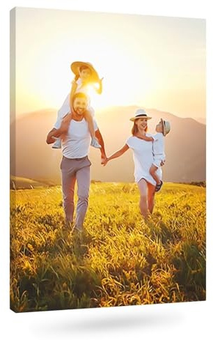 colorland. Leinwand Bilder mit eigenen Fotos 40x50 (Hochformat) personalisiert Bild Leinwandbild personalisiert Kunstdruck Personalisierbares Geschenk