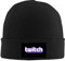 kenwozi Twitch Logo verstellbare Snapback Hip-Hop-Kappe warme Wintermütze Strickmütze schwarz, Schwarz , Einheitsgröße