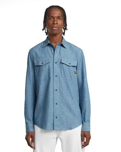 G-Star Herren Marine Slim Long Sleeve Shirt