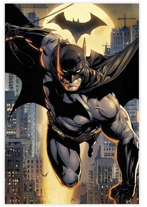 Exklusive Art Superhelden-Batman-Poster, ästhetisches Kunstposter, Wandkunst, Dekordruck, Gemälde für Wohnzimmer, Schlafzimmer, Dekoration, 30 x 45 cm
