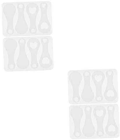 TOKIDNY 4pièces Moule à Jetons De Caddie Moule à Porte-clés pour Décorations Époxy Facile à Utiliser Et pour Créations Uniques