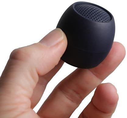 Boompods Zero Ocean Tragbarer Bluetooth Lautsprecher - Kabelloser Lautsprecher, IPX6 Wasserdicht, 5+ Std Spielzeit, Outdoor Speaker Klein, Mikrofon & Dual Pairing, Dusche und Reisen - Schwarz