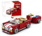 Technik Sportwagen Bausteine für Cooper Retro Oldtimer, 351 Teile Speed Champions Rennwagen Bausteine Spielzeug, Geschenk für Erwachsene und Kinder, Kompatibel mit L***