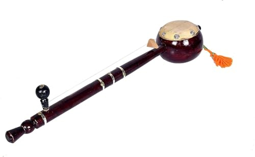 TreegoArt Single String Indian Folk Musical Instrument Handmade Fine Crafted Wooden Playing Iktara For Home Showpiece And Playing Music - 22 Inches Length