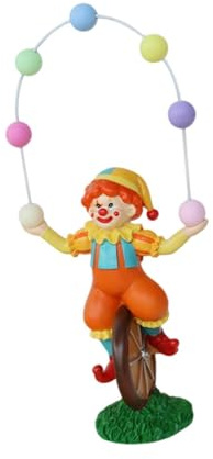 KESOTO Acrobat Clown Figurharz Desktop Ornament für Innenrasen Im Freien Im Freien