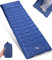 Tixexo Matelas Camping Autogonflant Tapis de Sol Camping Matelas Autogonflant 1 Personne,Tapis de Couchage Gonflable avec Pompe à Pied,13CM épais, Peut être épissé, Plein Air Randonnée (Bleu)
