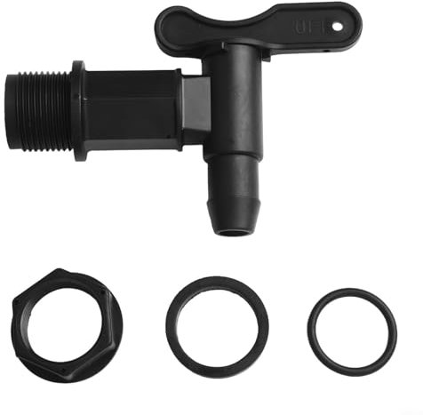 Niceminiwall Robinet de seau en plastique, adaptateur de robinet de citerne, outil de brassage de pluie, outil de brassage de pluie, système de collecte simplifié de l'eau de pluie, filetage grossier
