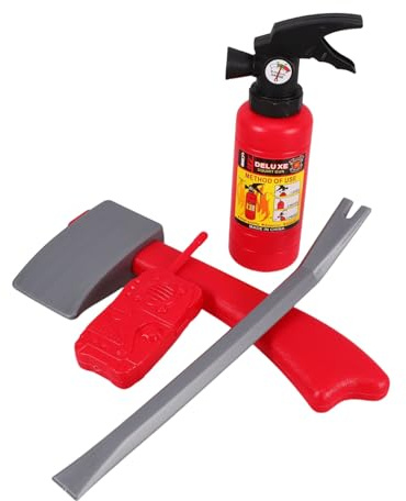 SUPVOX Set de Jouets Extincteur Eau pour Garçon Fille Accessoires de Jeu de Rôle Pompier Outils de Sécurité Incendie pour Filles et Garçons Éducatif et
