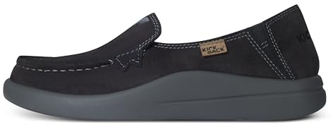 Kickback Rizzo Women’s Recycled Suede Slip‑On Loafers – Smart Casual Shoes with Orthotic Support and Premium Leather Lined Interior – Comfortable Everyday Summer Footwear