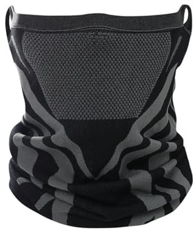 Qipeika Ohrhängender Halstuch, Outdoor-Sport, Bergsteigen, winddicht, schwarze Esche