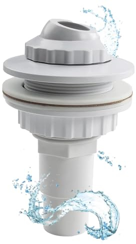 Alriedy Pool Einlaufdüse Mit Verriegelungsmutter Und Dichtscheibe Für Schwimmbad-Rücklaufsysteme, 32 mm / 38 mm Anschluss