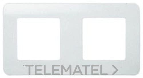 Niessen stylo - Placa 2 combinación horizontal sin garra stylo blanco alpino