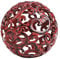 Everydecor Metal Decorative Sphere for Home Decor - Decorative Balls for Shelves, Centerpiece Bowls, Bookshelf - Decoration Orbs Accents for Living Room, Bedroom - Fancy Red Shelf Spheres
