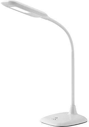 Brilliant Lampe Nele LED Tischleuchte Touchdimmer weiß | 1x 5W LED integriert (SMD), (300lm, 6000K) | Mit 3-Stufen-Touchdimmer