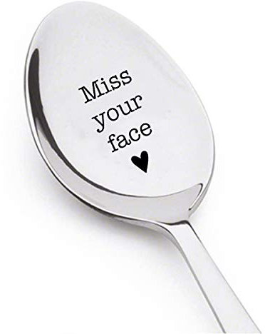 Boston Creative Company Kaffeelöffel mit Aufschrift „I Miss Your Face“