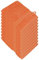 Miamar Lot de 10 Gant de Toilette 15 x 21 cm Absorbant Doux en 15 Couleurs Disponibles 500g/m² 100% Coton Öko-Tex Orange