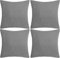 Adore Home 4 x Teddy Soft Cushion Cover Luxury Super Soft Faux Fur Covers, Slate