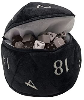 Ultra Pro UP - D20 Plush Dice Bag - Black
