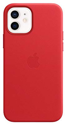 Apple Leather Case with MagSafe (for iPhone 12 | 12 Pro) - (PRODUCT) RED