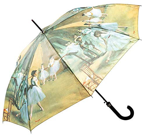 LUCKYWEATHER Regenschirm Stockschirm Damen Motiv Ballet Class Auf-Automatik I Stockregenschirm groß und stabil sowie hochwertig verarbeitet I Regenschirme mit UV-Schutz