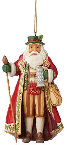 Enesco Jim Shore Heartwood Creek Dekofigur Deutscher Weihnachtsmann zum Aufhängen
