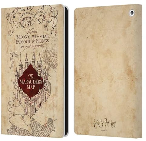 Head Case Designs Officially Licensed Harry Potter The Marauder's Map Prisoner Of Azkaban II Leather Book Wallet Case Cover Compatible With Fire HD 8/Fire HD 8 Plus 2020