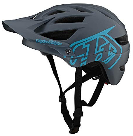 Troy Lee Designs Unisex – Erwachsene 131259015 MTB-Helm, Grau Blau, XL/2XL