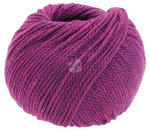 LANA GROSSA Cool Merino | Leichtes Kettengarn aus klassischer Merinowolle | Handstrickgarn aus 90% Schurwolle (Merino) & 10% Polyamid | 50g Wolle zum Stricken & Häkeln | 150m Garn FB 2