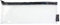 Fashion Stationery Clear Pencil Case for Exams Large See Through Long Transparent Slim Storage Pouch with Black Zip Back to School Pencil Cases for Teenagers Boys Girls