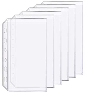 D Ringbuch-Zubehör Gestanzte Ordner-Taschen Teiler-Lineal-Registerkarte (Pocket, A7)