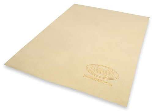 HEYNER® Lederlappen Reinigungstuch Lappen für Fenster Glas Lack mit Kunststoffbox