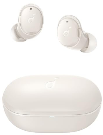 soundcore by Anker A3i Earbuds mit Geräuschunterdrückung, Intensiver Bass, Hybrid ANC, Anrufe mit 4 Mikrofonen und K.I, 40H Wiedergabe, Schnelllademodus, Bluetooth 5.2, 22 Individuelle EQ(Weiß)