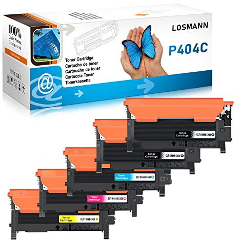 LOSMANN Toner Kompatibel für Samsung P404 CLT-P404C 404S CLT-K404S CLT-C404S CLT-M404S CLT-Y404S für Xpress SL-C430W C480FW C480W C480 C430 C480FN C433 (5er-Pack)