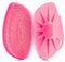 HieerBus Brosse pour le corps en silicone-brosse de massage corporelle douce et confortable, Pour la douche et le bain, Pour Femme Homme Bébé Peau Sensible, Facile à tenir, Faire bien mousser (rose)