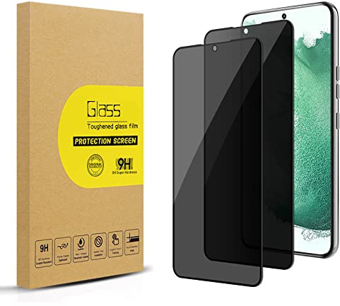 Lokyoo 2 Stück Sichtschutz Full Screen für Samsung Galaxy S22+/S22 Plus, Anti-Spy Panzer Schutz Glas Folie Schutzfolie, Frei von Kratze Displayschutz Hat Keinen Einfluss auf die Hülle