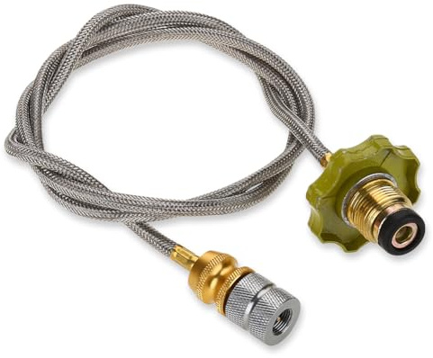 Joyzan Propane Adapter, Gas Stove Hose Regulator Part Connector Fitting Replacement Flat Gas Cylinder Coupler for Propane Stove Gas Grill