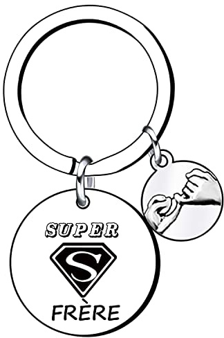 Lumengqi-Cadeaux de Noël pour Frère Cadeau pour les Frère Porte-clés pour les Frère Porte-clés cadeau - Cadeaux pour hommes -Porte-clés pour hommes -Cadeaux d'anniversaire