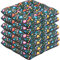 SuperKissen24. Stuhlkissen Sitzkissen für stühle - 6er Set 45x45 cm - Outdoor und Indoor - Folk