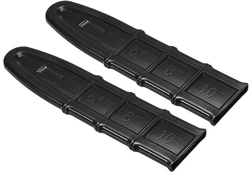 PATIKIL 10 Inch Chainsaw Chain Cover, 2 Pack Chain Saw Bar Protective Cover Small Chainsaw Saw Bar Scabbard Cover for Garden Chainsaw, Black